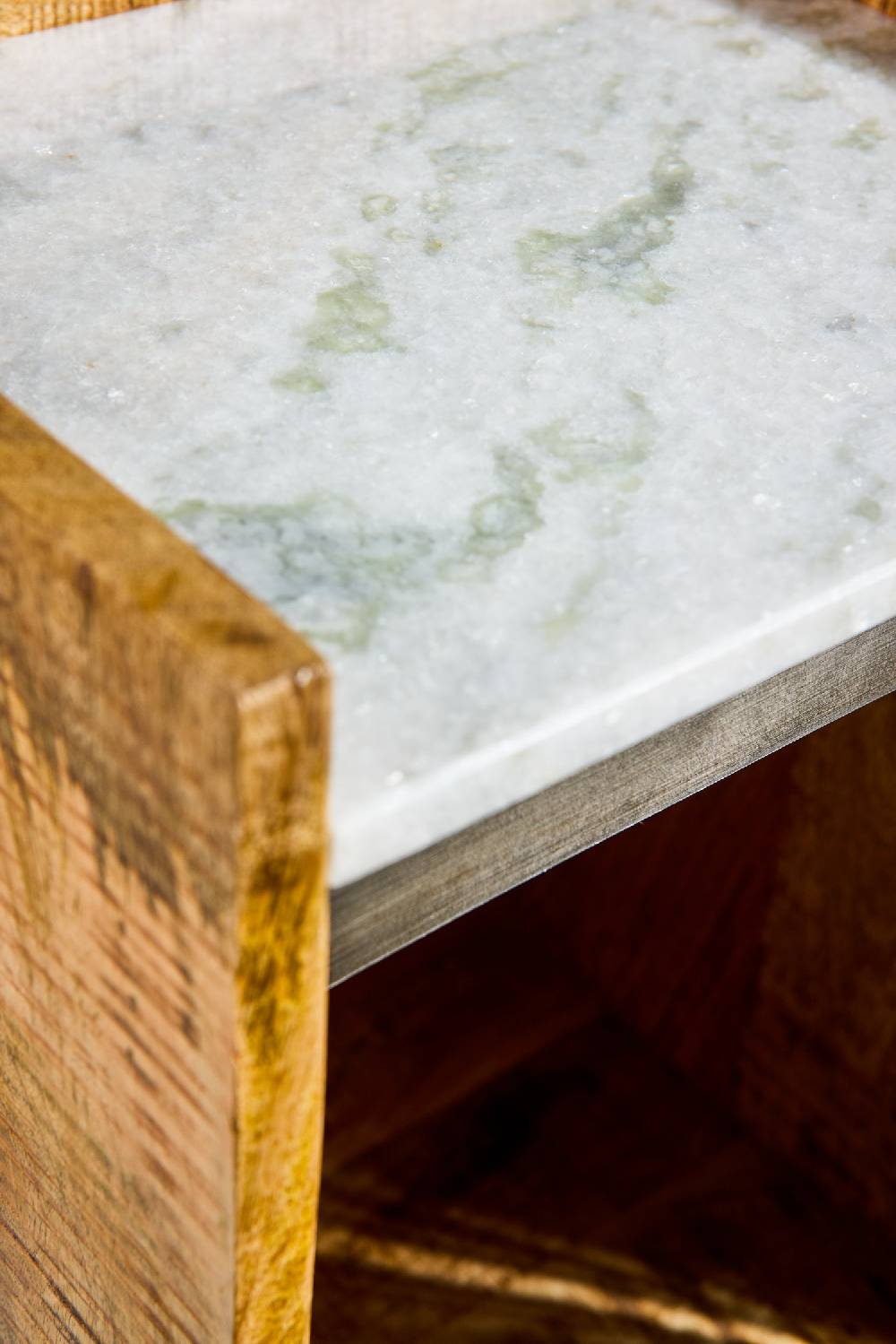 Novità Home Les Bains Douches - Vetrinetta Alta Con Piano In Marmo