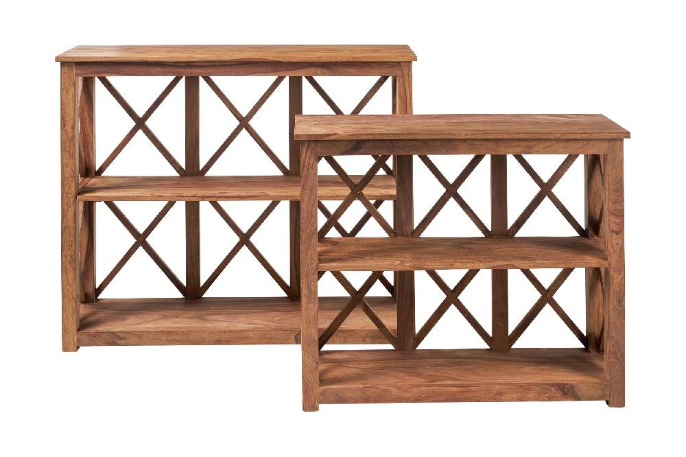 Novità Home Libreria bassa in legno naturale - set 1/2