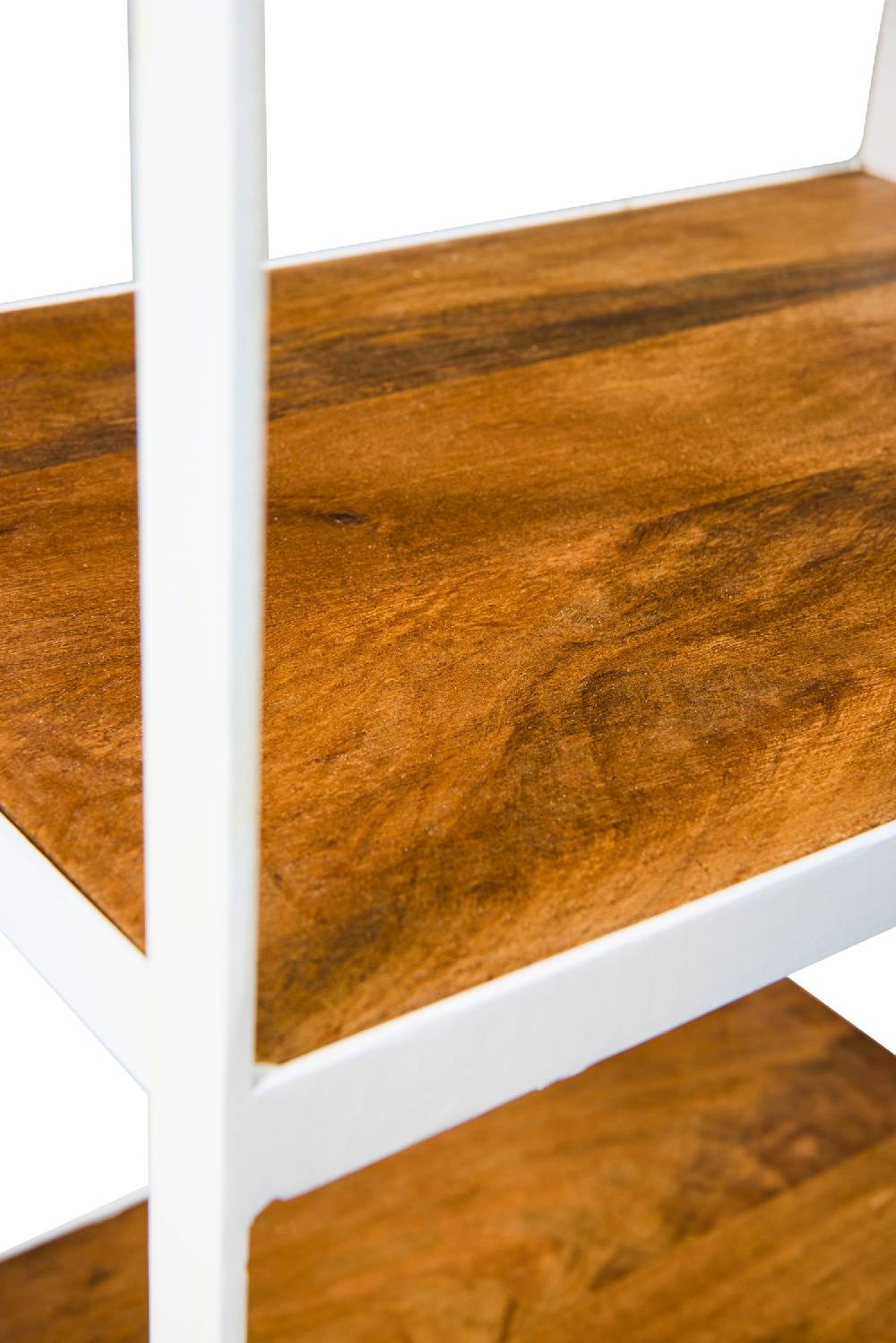 Novità Home London - Etagere In Legno Riciclato Con Ripiani E Struttura Bianca In Ferro