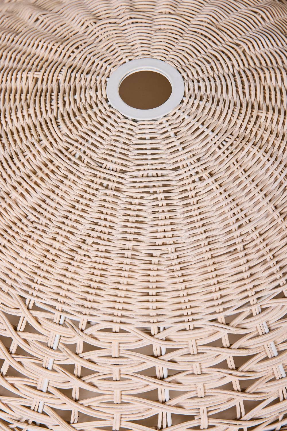 Novità Home Lumiere - Cappello Lampad.Piatto Midollino Bianco