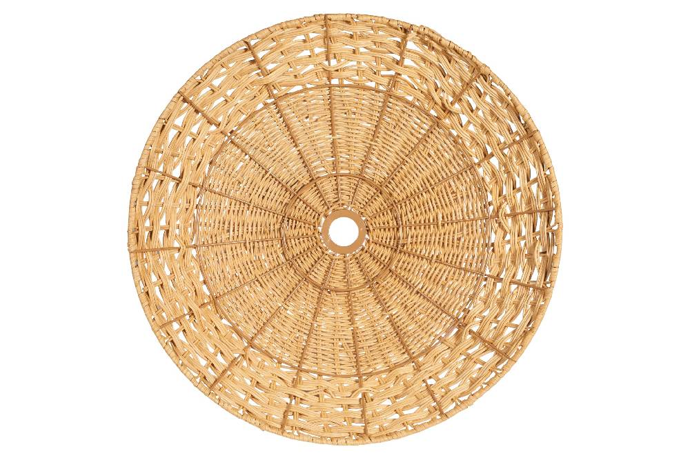 Novità Home Lumiere - Cappello Lampad.Piatto Midollino Naturale