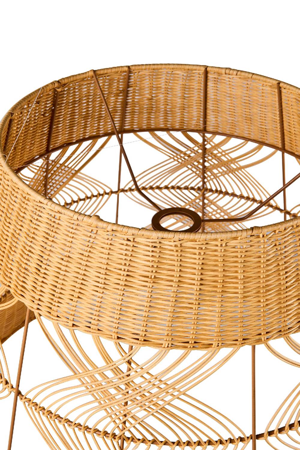 Novità Home Lumiere - Cappello Lampadario Cilindro Big Midollino Naturale