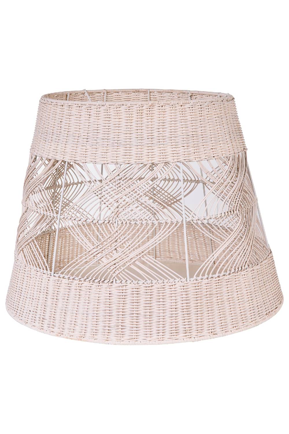 Novità Home Lumiere - Cappello Lampadario Cilindro Big Midollino Bainco