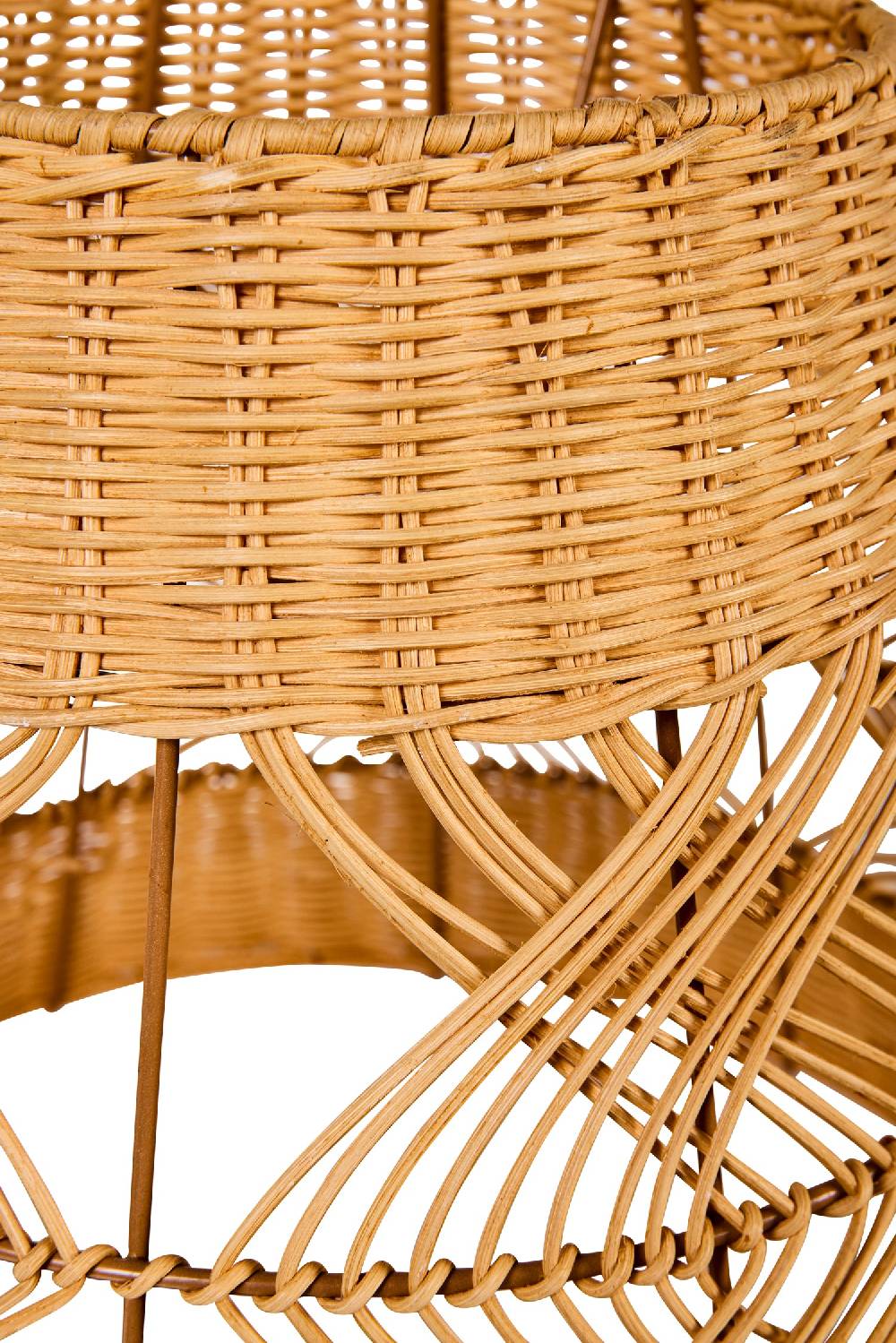 Novità Home Lumiere - Cappello Lampadario Cilindro Medio Midollino Naturale