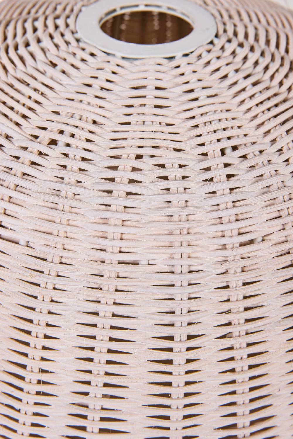 Novità Home Lumiere - Cappello Lampadario In Midollino Bianco