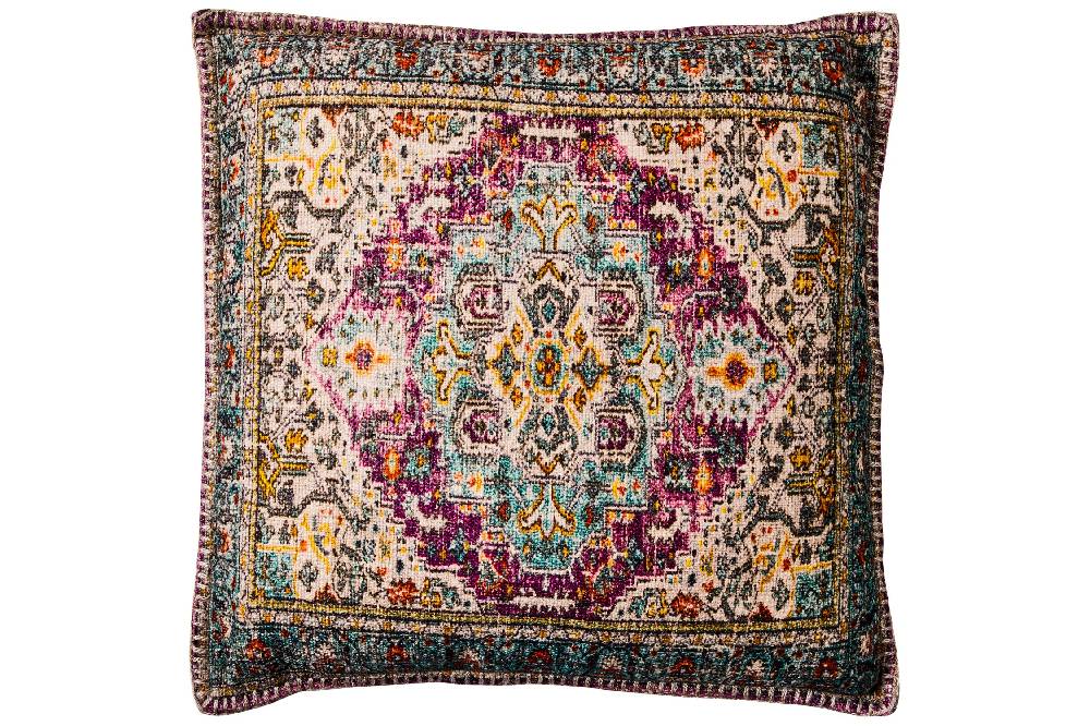 Novità Home Maddalena - Cuscino Stampa Vintage Tonalita Purple Con Interno