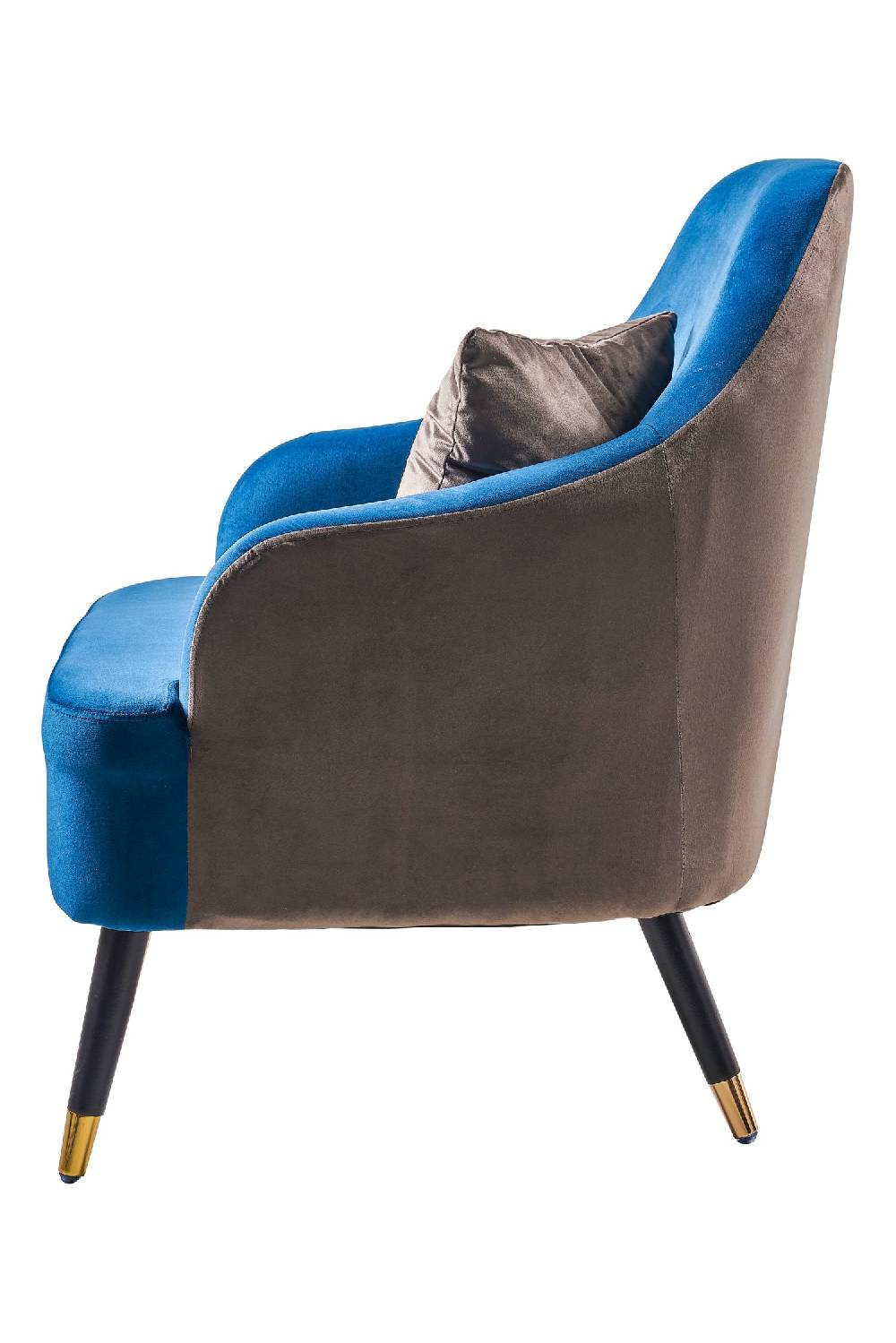 Novità Home Mariaceleste - Poltrona Doppio Colore Con Cuscino Grigio