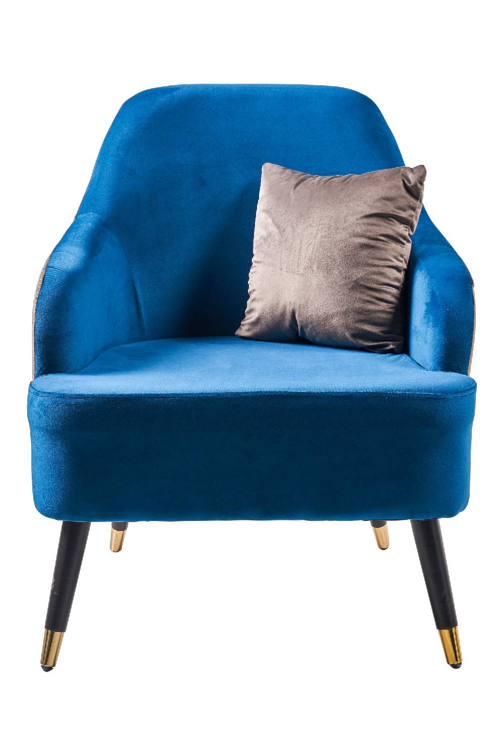 Novità Home Mariaceleste - Poltrona Doppio Colore Con Cuscino Grigio