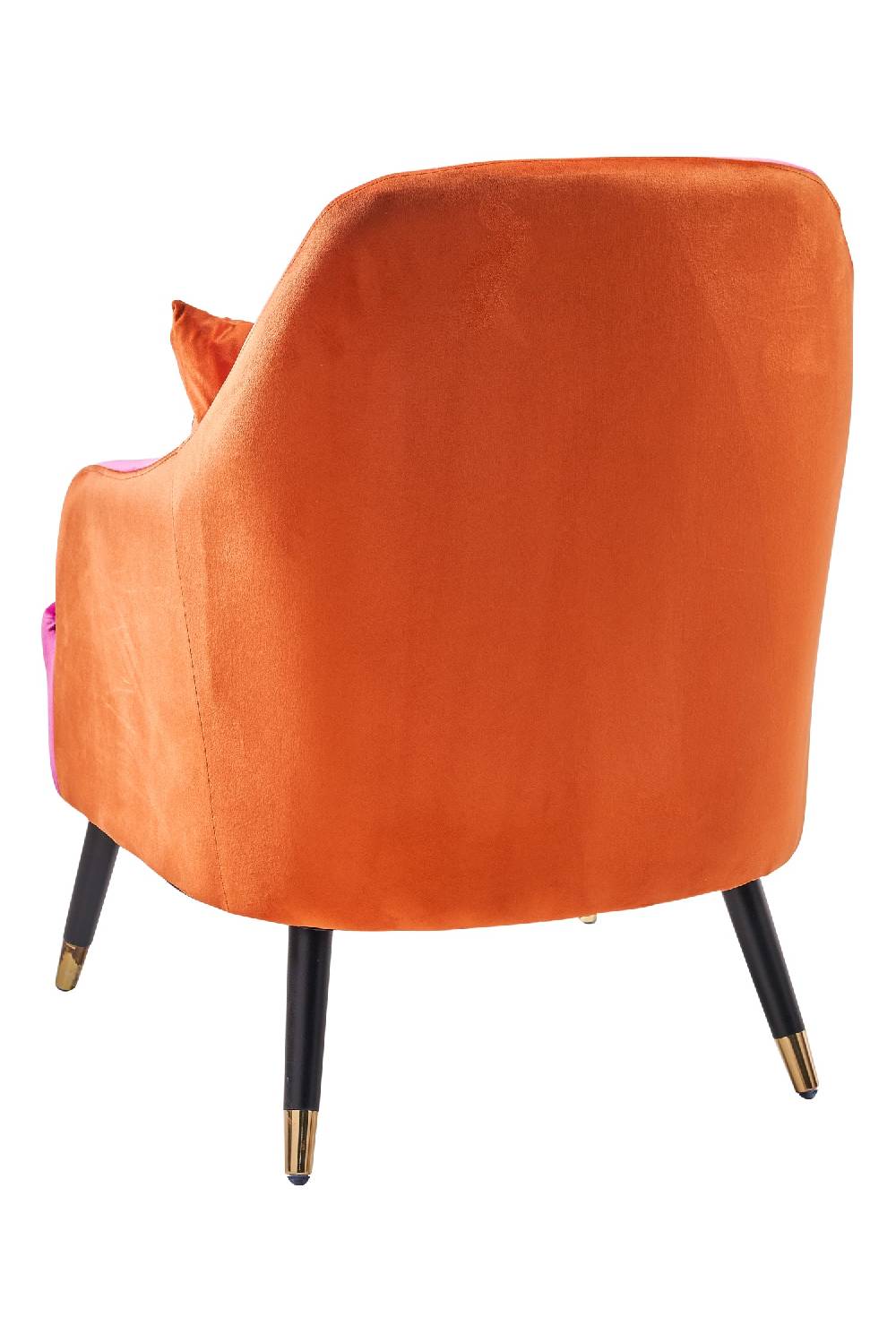 Novità Home Mariarosa - Poltrona Doppio Colore Con Cuscino Orange