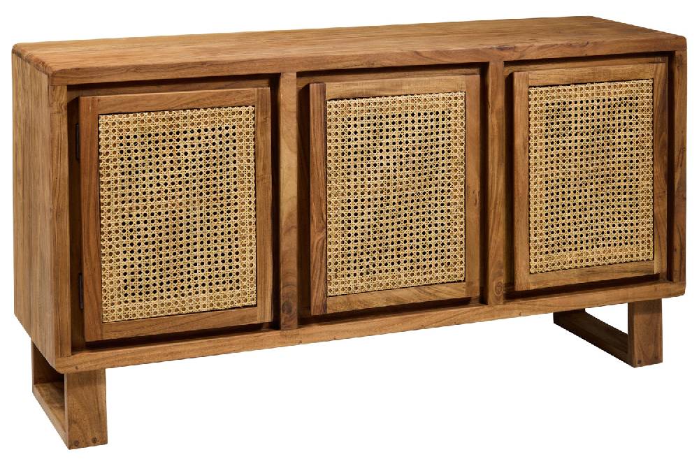 Novità Home Martinica - Credenza 3 Sportelli Con Rattan