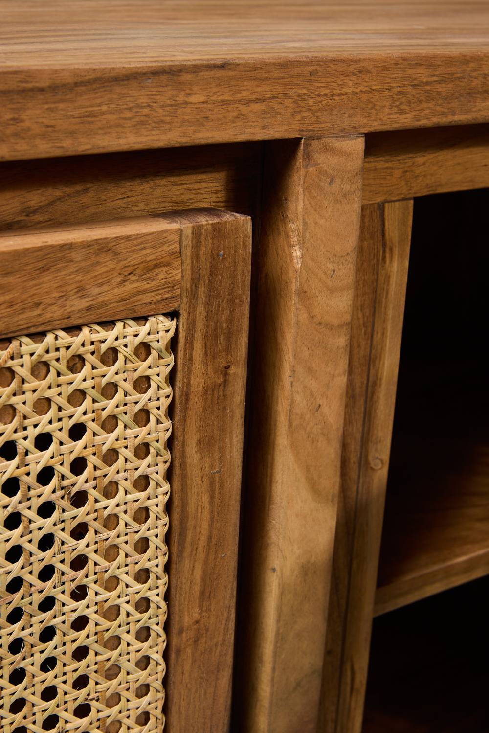 Novità Home Martinica - Credenza 3 Sportelli Con Rattan