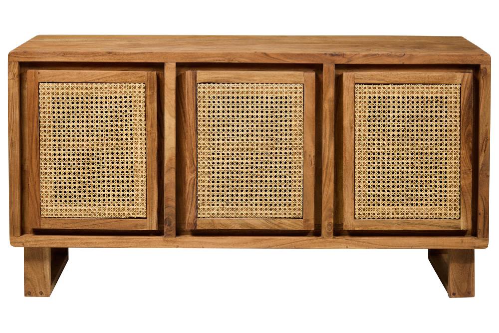 Novità Home Martinica - Credenza 3 Sportelli Con Rattan