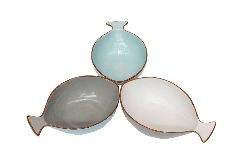 Novità Home Mediterraneo Linea Mare - Ciotola Pesce - 3 Colori Assortiti