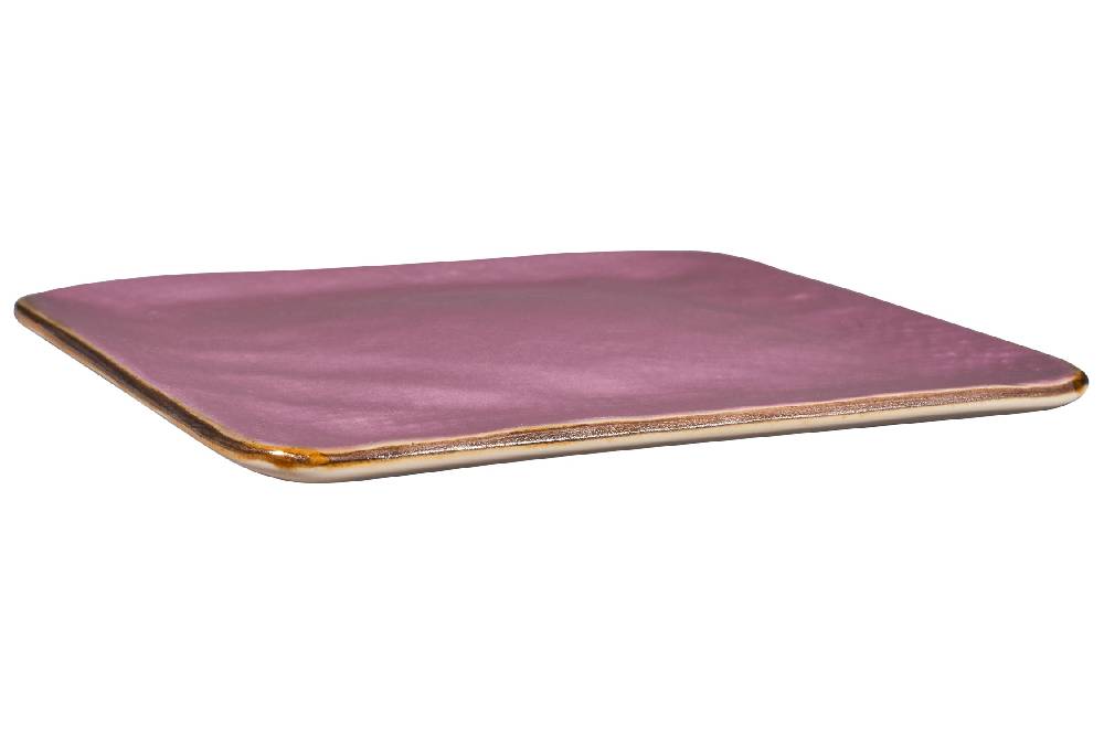 Novità Home Mediterraneo - Piattino Quadrato Pane Rosa