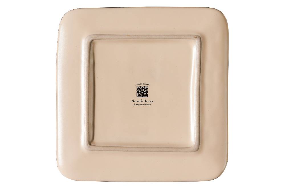 Novità Home Mediterraneo - Piattino Quadrato Pane Rosa