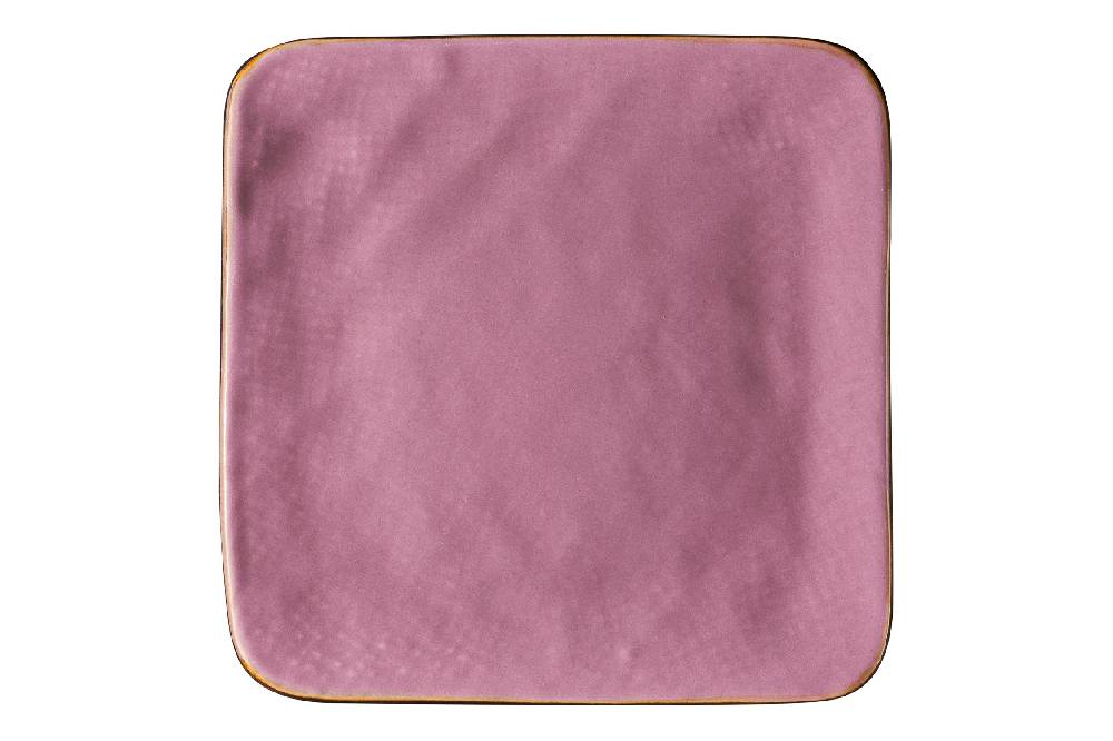 Novità Home Mediterraneo - Piattino Quadrato Pane Rosa