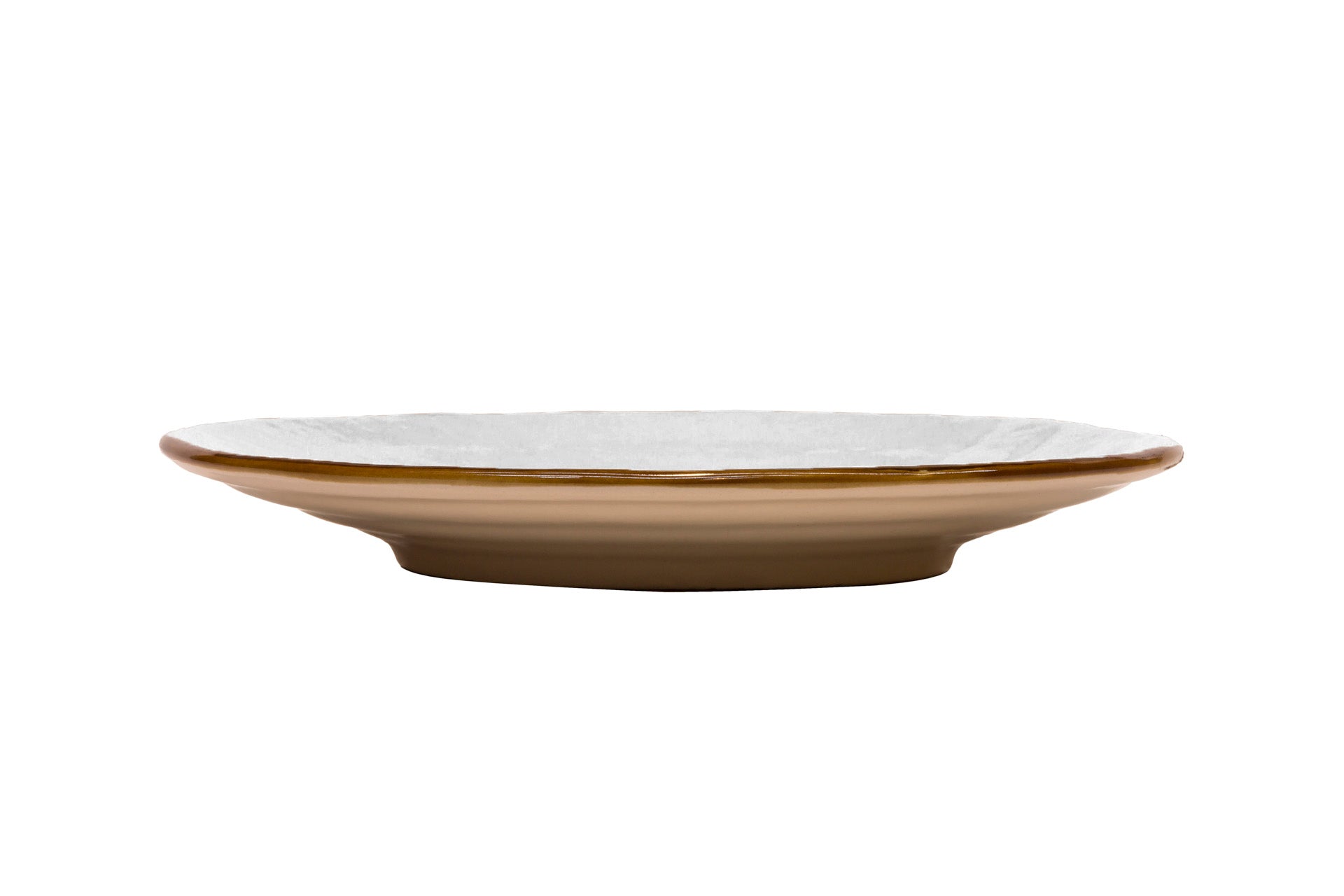 Novità Home Mediterraneo - Piatto Dessert In Gres Bianco