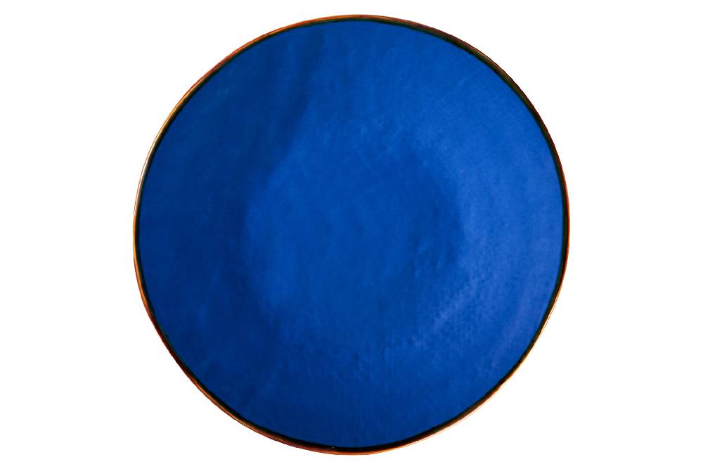 Novità Home Mediterraneo - Piatto Dessert in Gres Blu