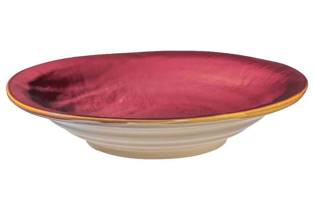 Novità Home Mediterraneo - Piatto Fondo In Gres Rosso