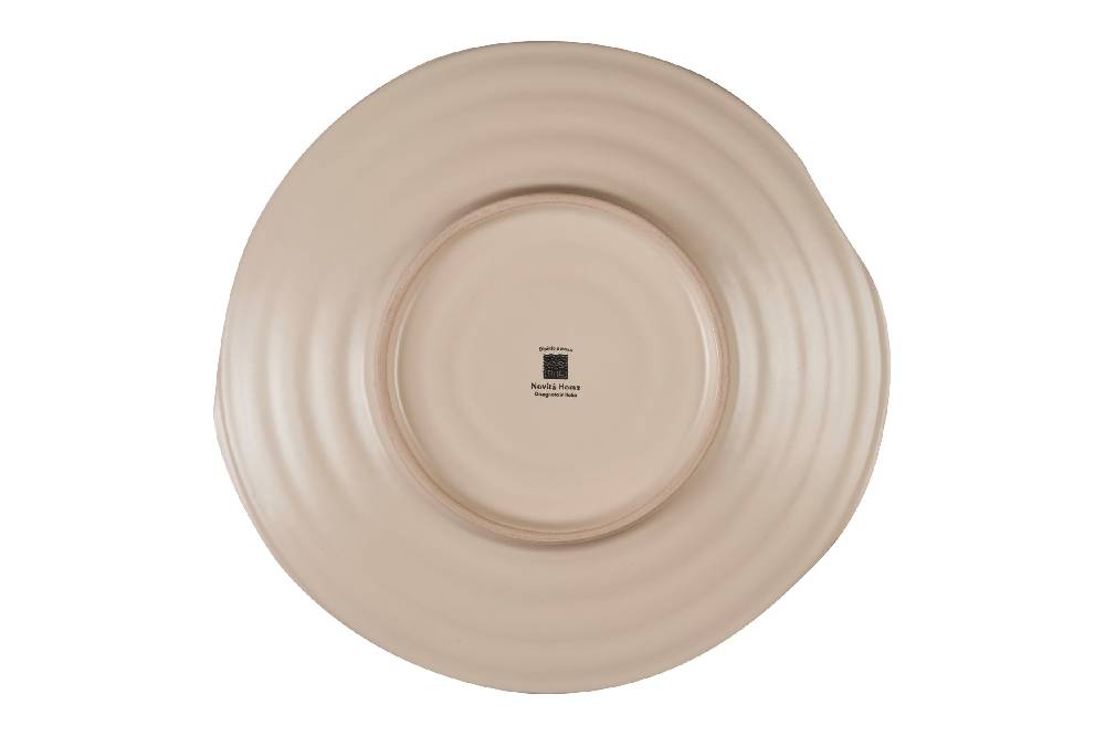 Novità Home Mediterraneo - Piatto Piano In Gres Arancione