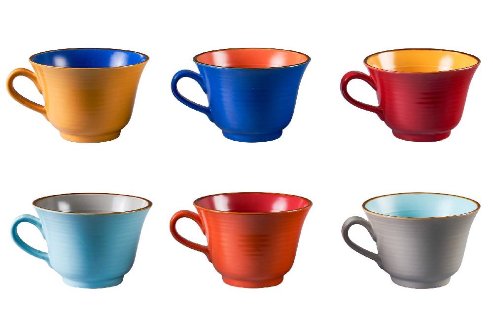 Novità Home Mediterraneo - tazza colazione colori assortiti