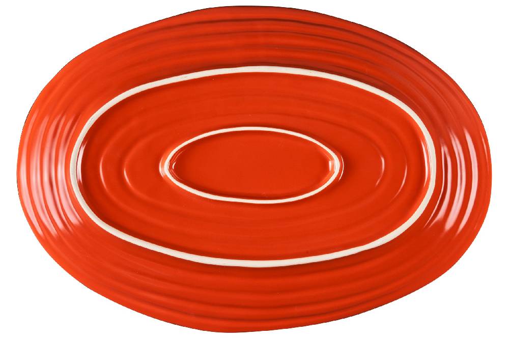 Novità Home Mediterraneo - Vassoio Grande Ovale Arancione
