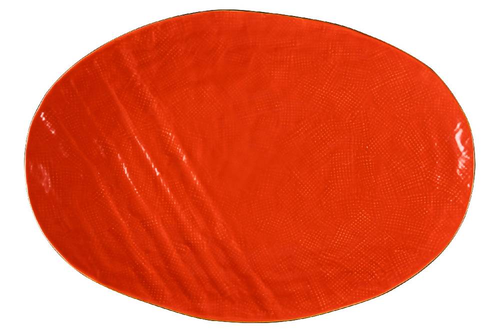 Novità Home Mediterraneo - Vassoio Grande Ovale Arancione