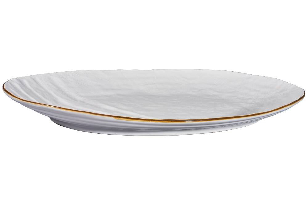 Novità Home Mediterraneo - Vassoio Grande Ovale Bianco