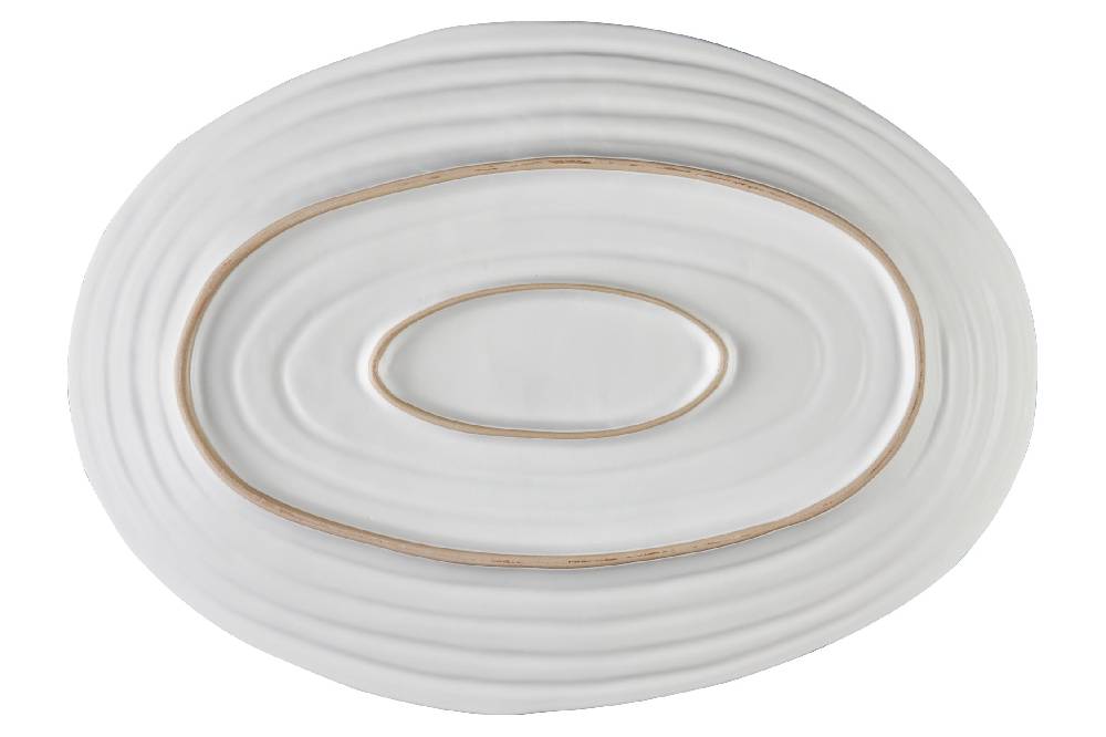 Novità Home Mediterraneo - Vassoio Grande Ovale Bianco