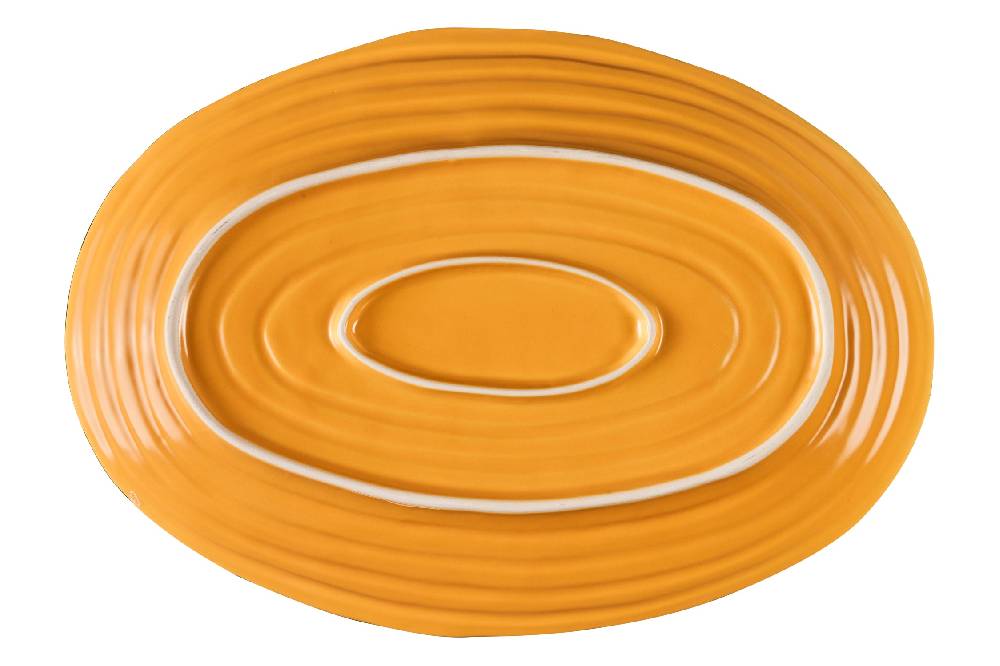 Novità Home Mediterraneo - Vassoio Grande Ovale Giallo