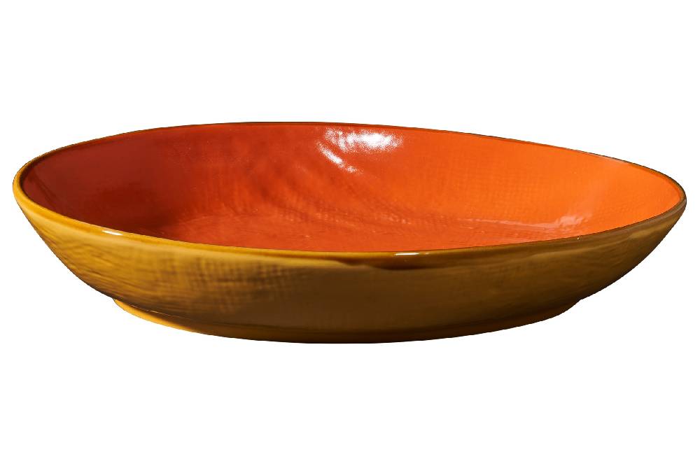 Novità Home Mediterraneo - Vassoio Ovale Bordo Alto - Colori Assortiti