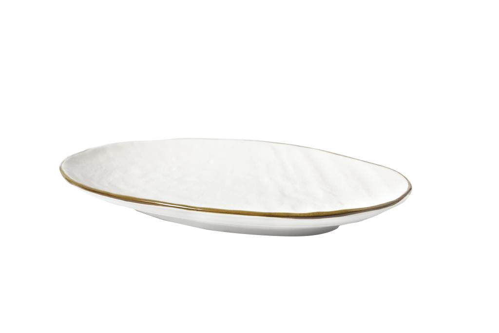 Novità Home Mediterraneo - vassoio ovale - colore bianco