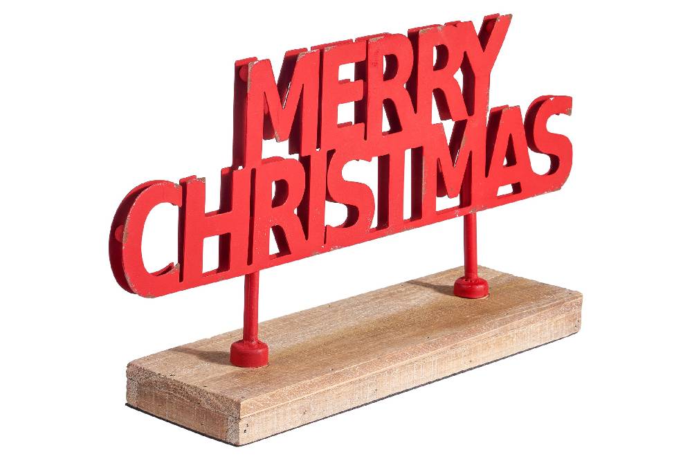 Novità Home Merry - Merry Christmas Scritta Da Appoggio