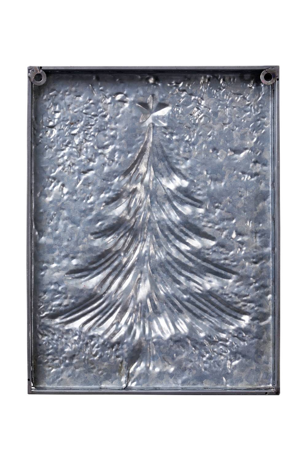 Novità Home Merry - Quadretto Metallo Aòbero Verder Stella Rossa In Rilievo