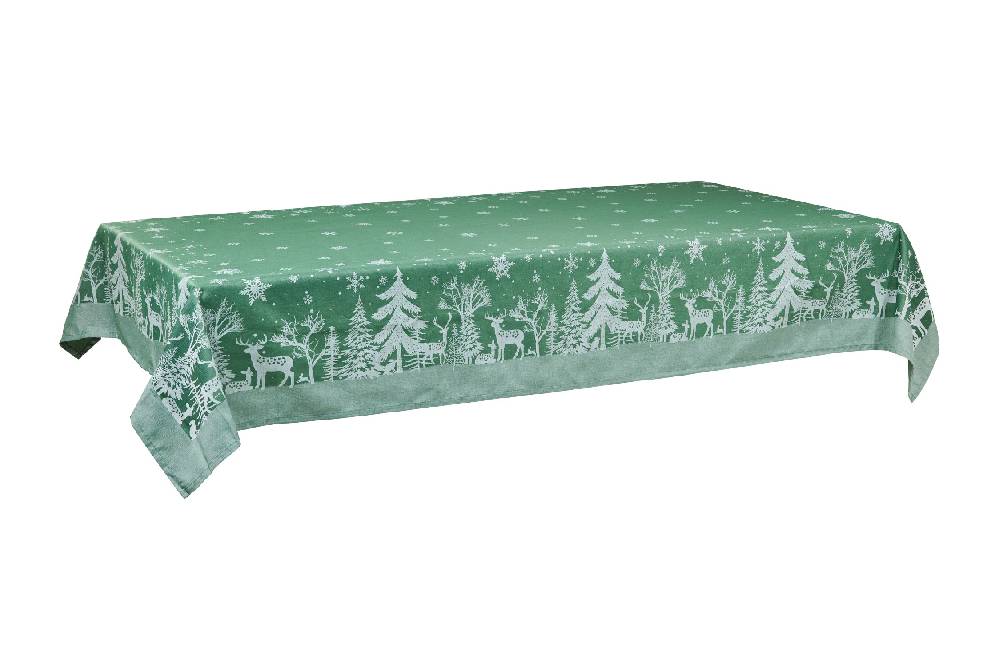Novità Home Merry - Tovaglia Stampa Bosco Verde Antipiega