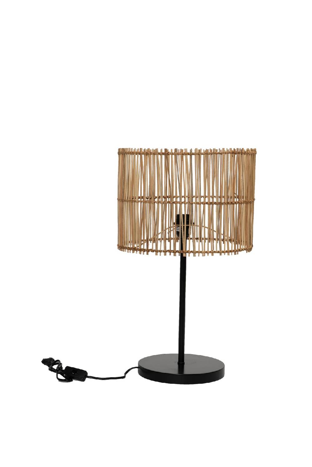 Novità Home Mindanao - lampada da tavolo in metallo e rattan