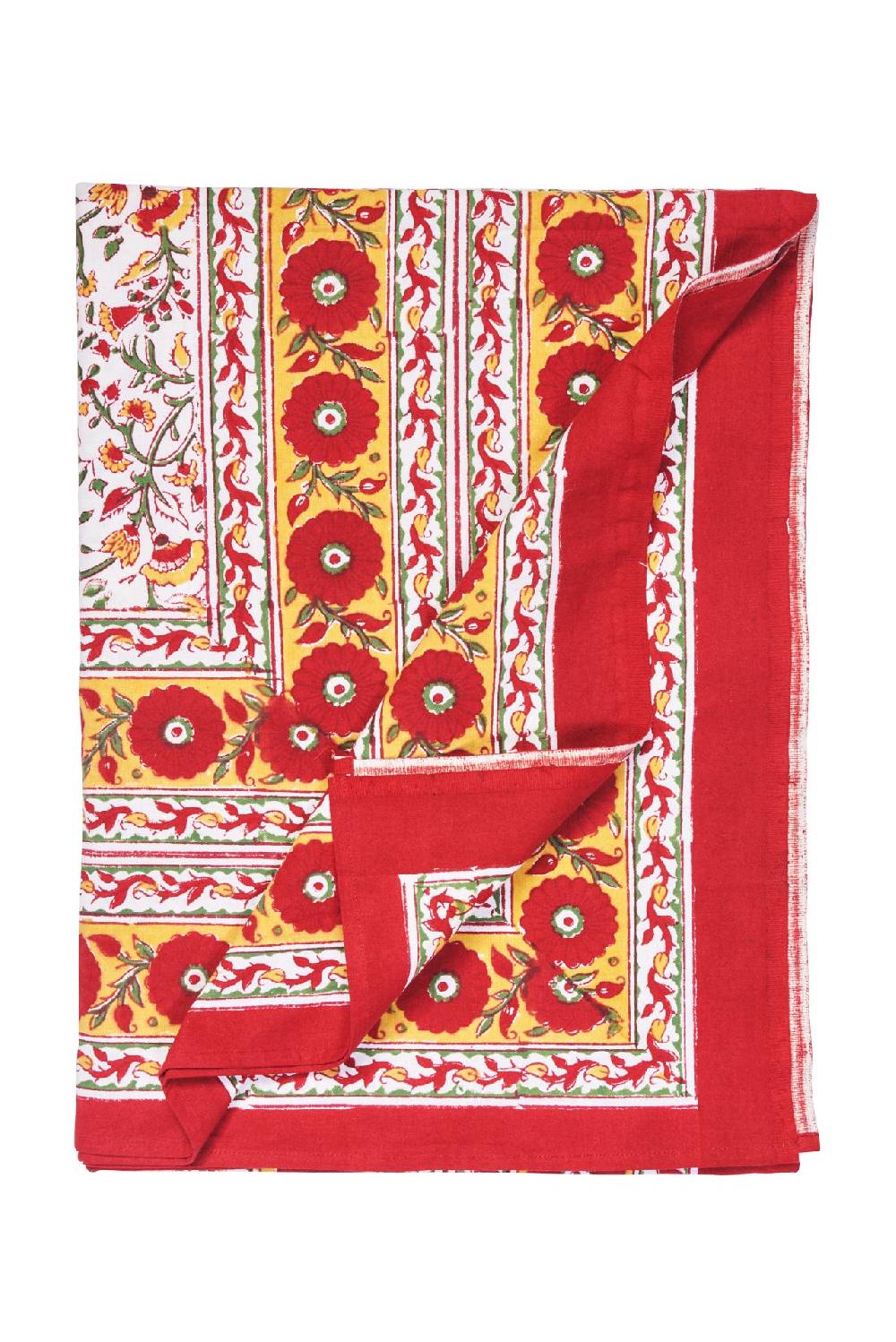 Novità Home Modica - Mezzero Singolo Decor Rosso In Cotone - 180x270