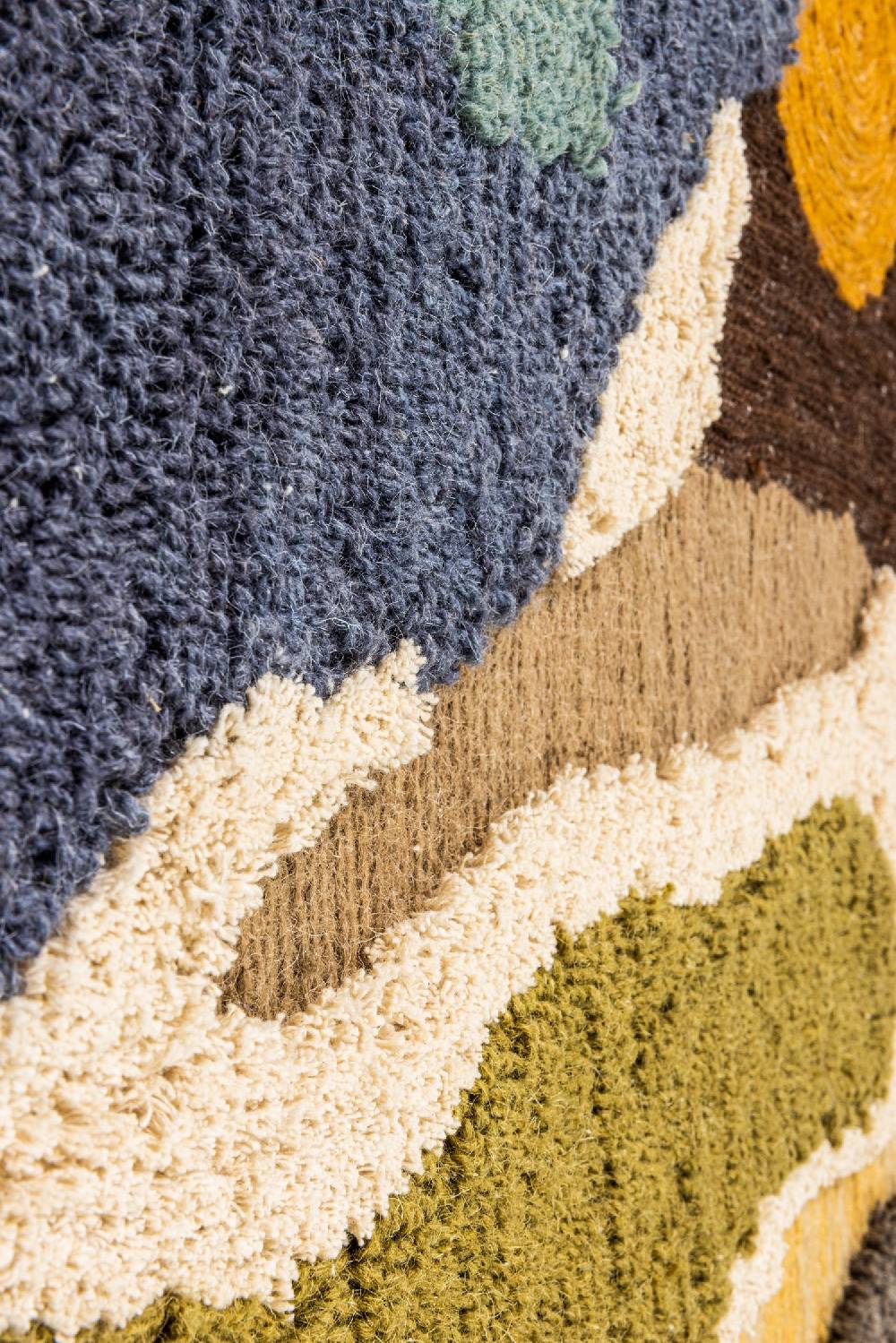 Novità Home Nature - Quadro Mosaico Di Lana Tramonto In Montagna