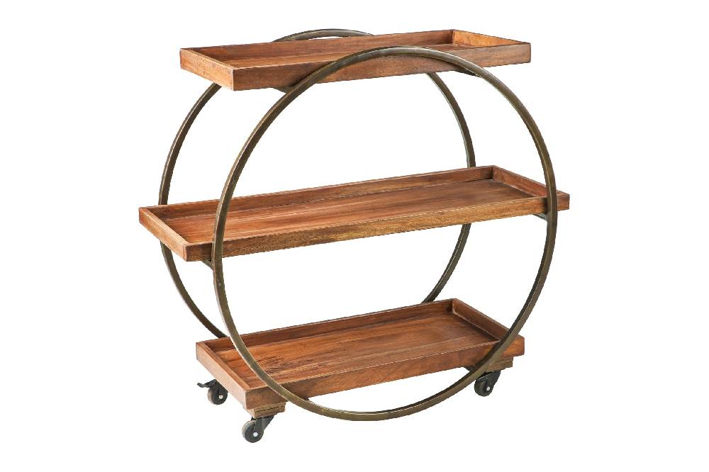 Novità Home Ardesia - carrello rotondo 3 ripiani