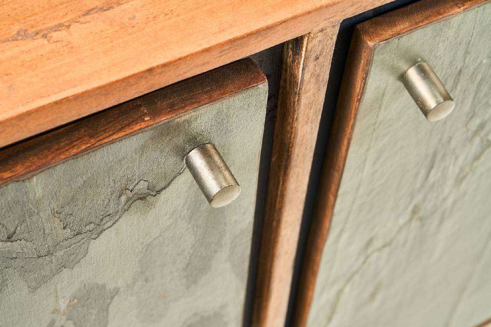 Novità Home Ardesia - Credenza 3 Sportelli 3 Ripiani