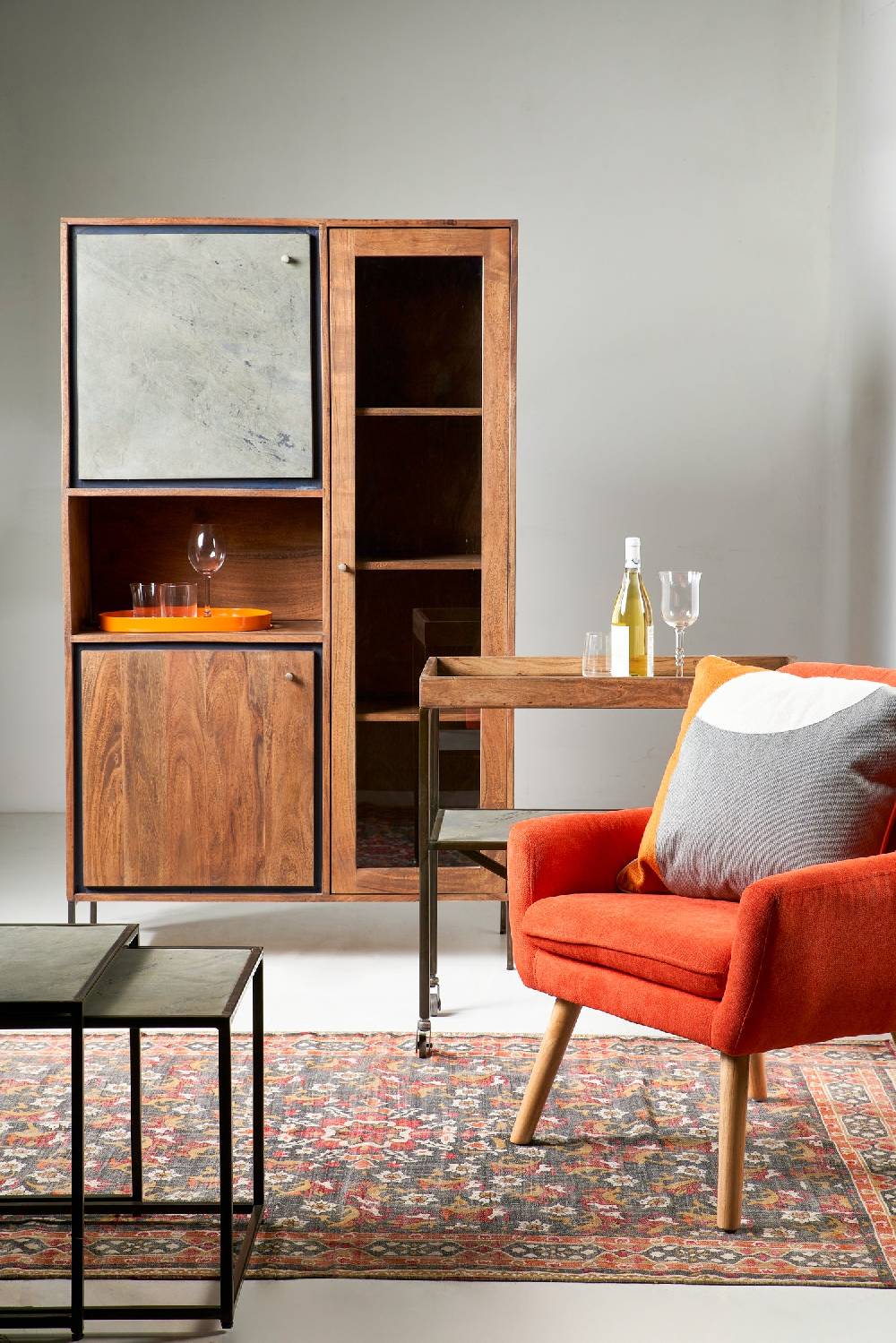 Novità Home Ardesia - Credenza 3 Sportelli 3 Ripiani