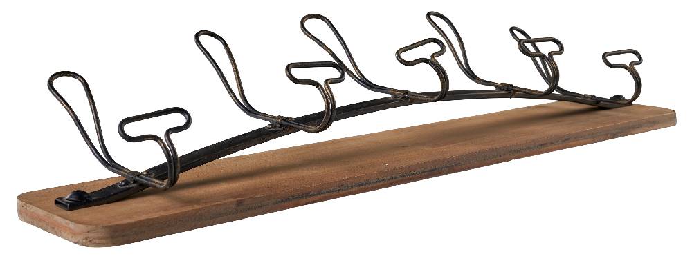 Novità Home Attaccapanni Legno 5 Ganci