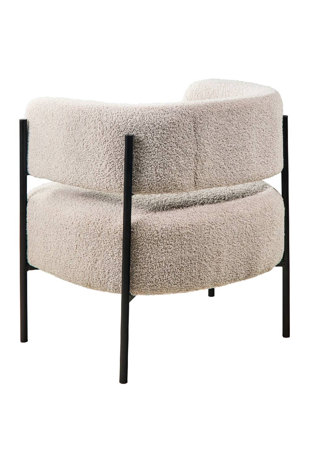 Novità Home Baloo - Poltroncina Tessuto Teddy Grey