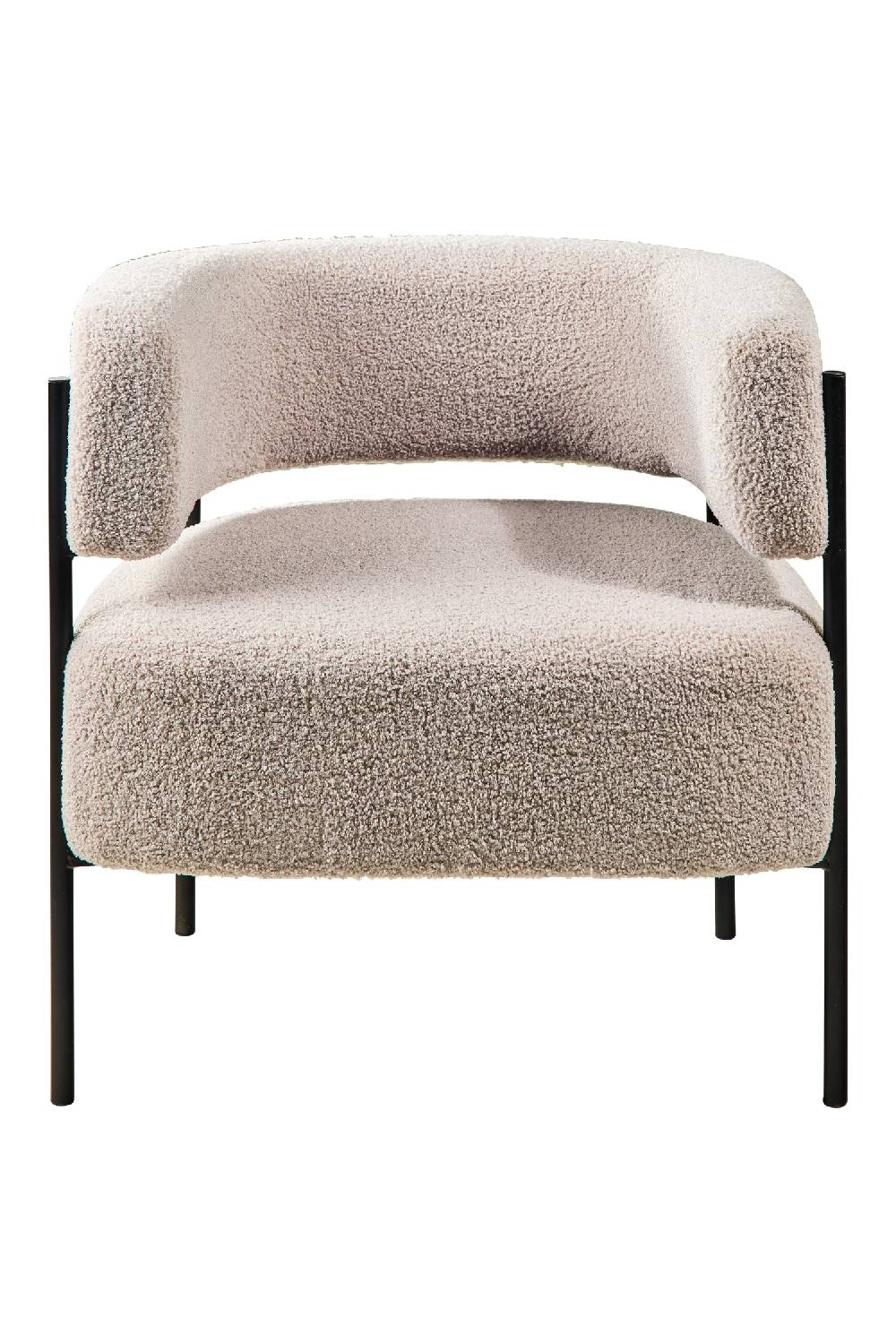 Novità Home Baloo - Poltroncina Tessuto Teddy Grey