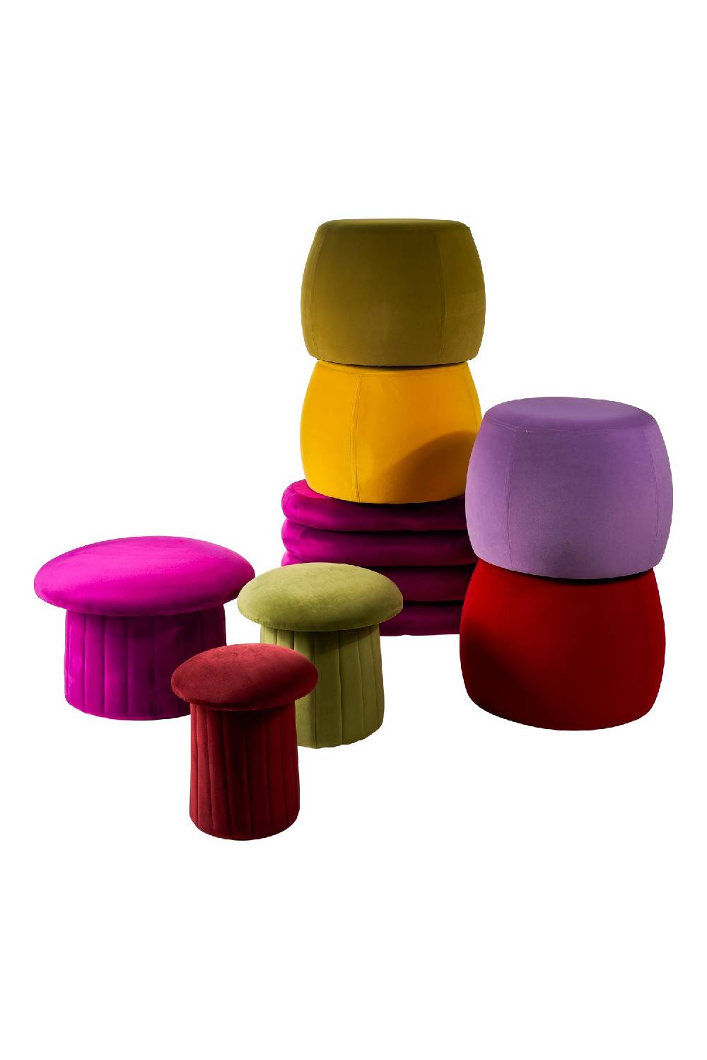 Novità Home Bois - Pouf Large Purple