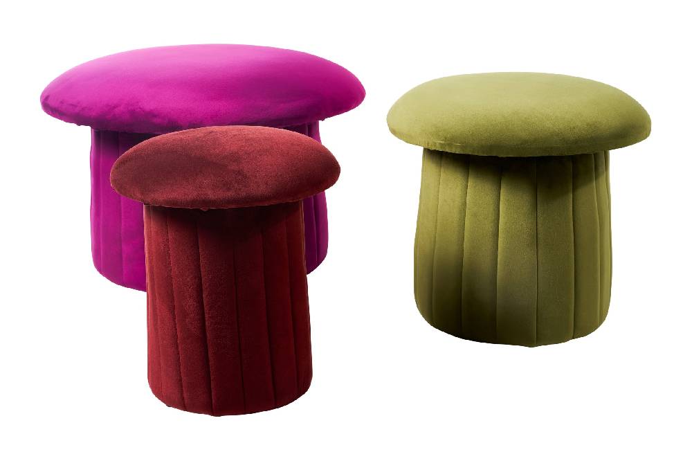 Novità Home Bois - Pouf Small Rosso Cinabro
