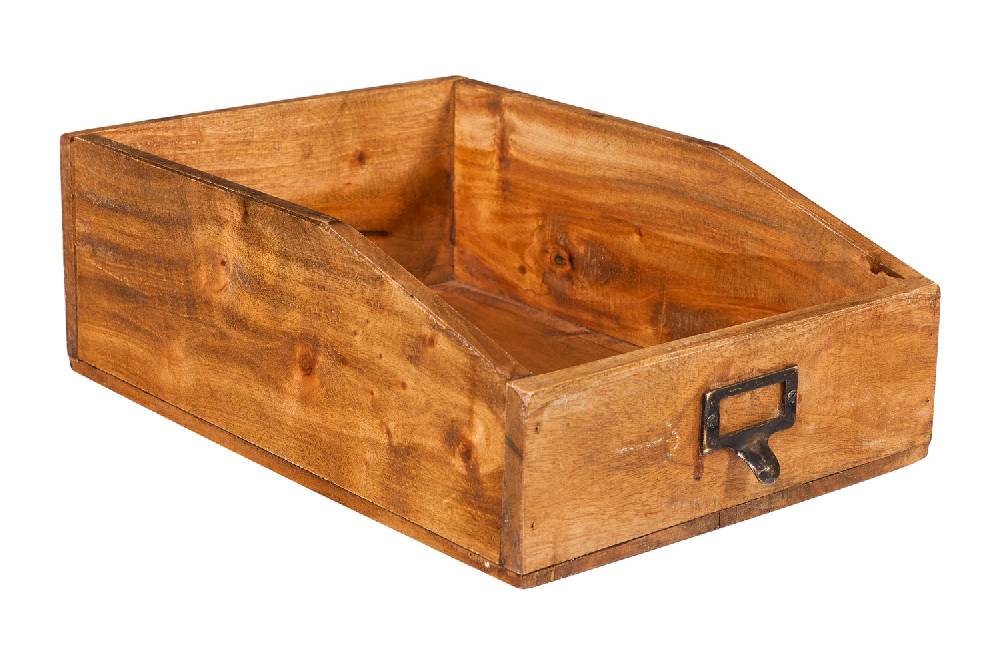 Novità Home Cassettino Porta Oggetti In Legno