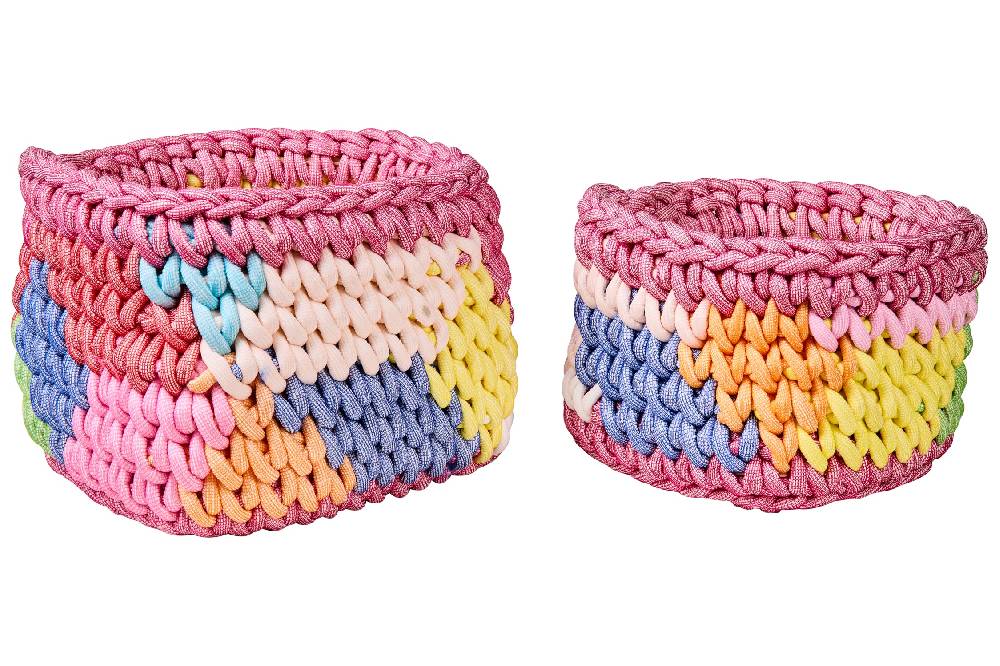 Novità Home Ceste Maglia - Cestini Tondi Set 1/2