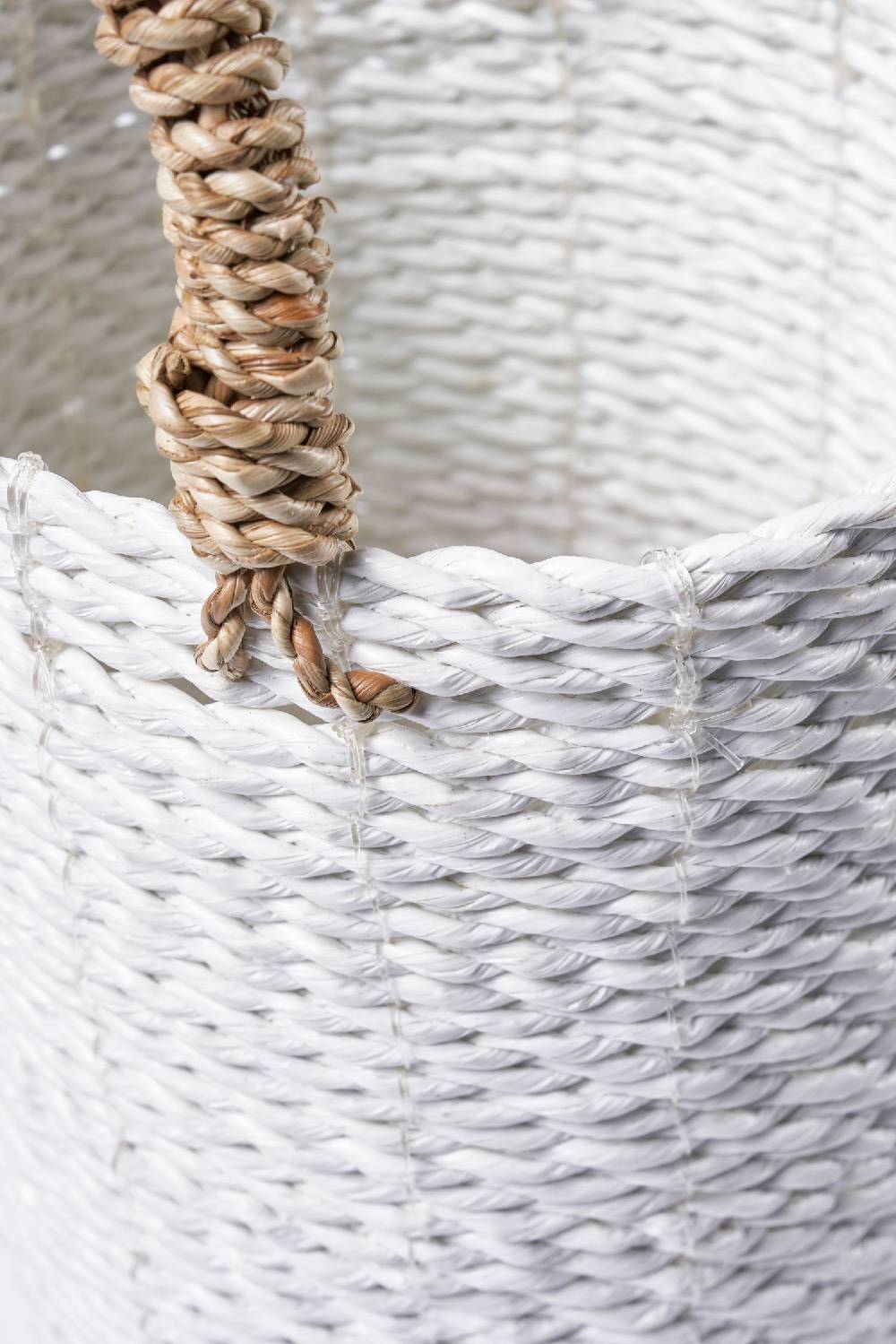 Novità Home Cestino In Seagrass Bianco