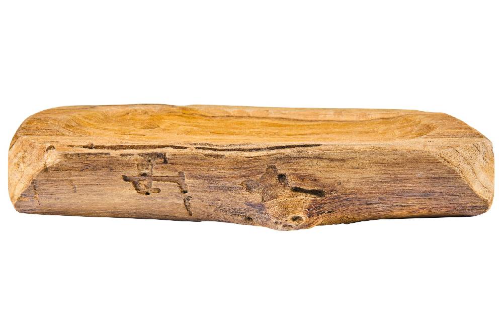 Novità Home Ciotola Scavata Decor In Legno Di Jati
